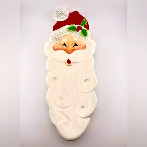 Vintage, Snack Therapy Santa Claus Plate/Server by Fitz and Floyd